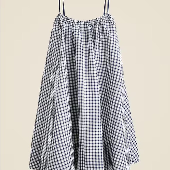 J. Crew Black and White Gingham Mini Dress - Picture 3 of 4